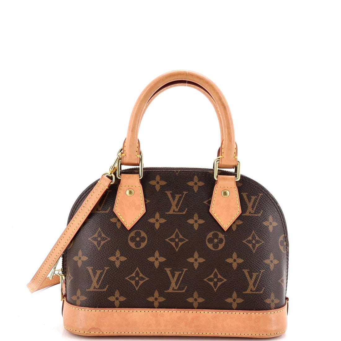 Vuitton Monogram Canvas Alma BB Louis Handbag: Vuitton Monogram Canvas Alma BB Louis Handbag The Vuitton Monogram Canvas Alma BB Louis Handbag boasts its iconic brown monogram canvas exterior, a signature style characteristic of the luxury brand.