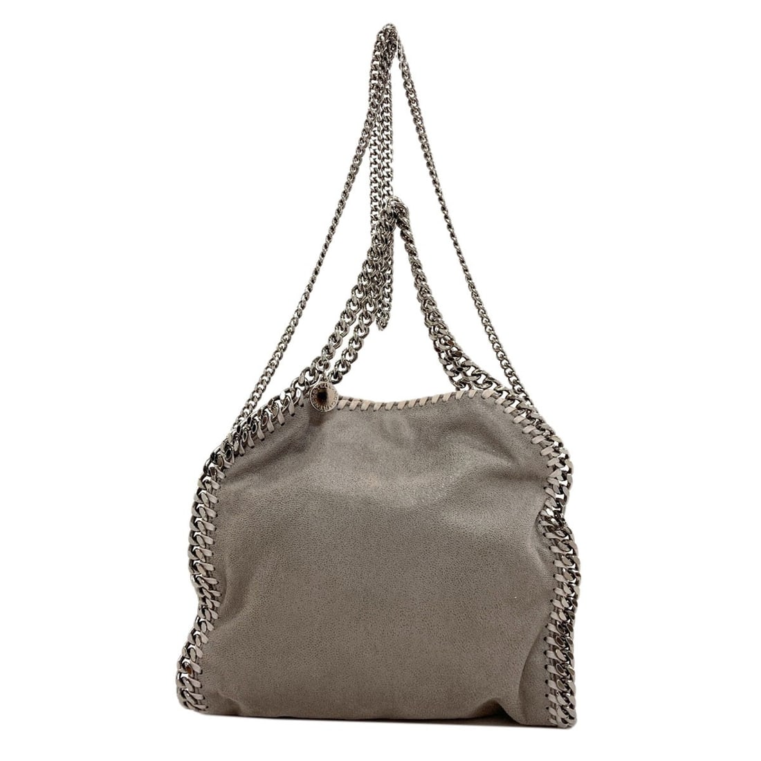 Stella Mccartney Falabella 2Way Handbag Polyester: Stella Mccartney Falabella 2Way Handbag Polyester Stella McCartney's Falabella 2Way Handbag boasts a sleek, all-gray design made from high-quality polyester. The versatile style features a unique