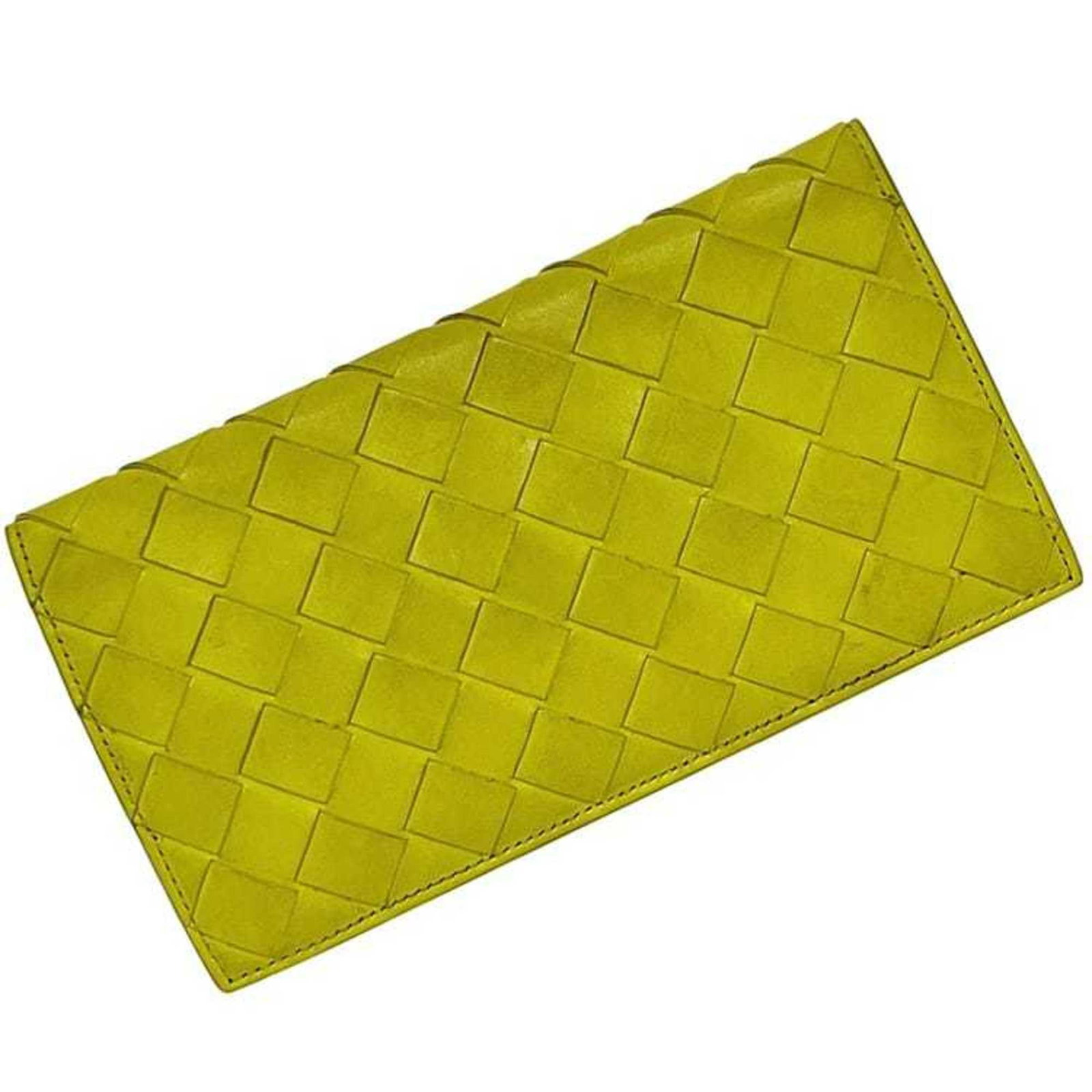 Leather Wallet Long Bi Fold Bottega Veneta: Leather Wallet Long Bi Fold Bottega Veneta Bottega Veneta's iconic long bi-fold wallet features a vibrant yellow leather exterior, adding a pop of color to any outfit. With its classic design and