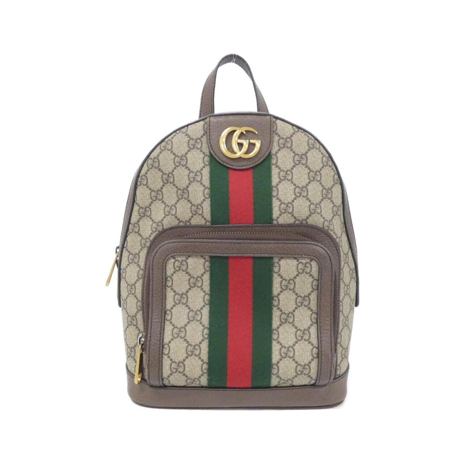Gucci Leather Backpack Supreme: Gucci Leather Backpack Supreme Gucci Leather Backpack Supreme in Beige with Gold Hardware, featuring high-quality Gg Supreme leather and classic Gucci design. This used backpack has some traces of usa