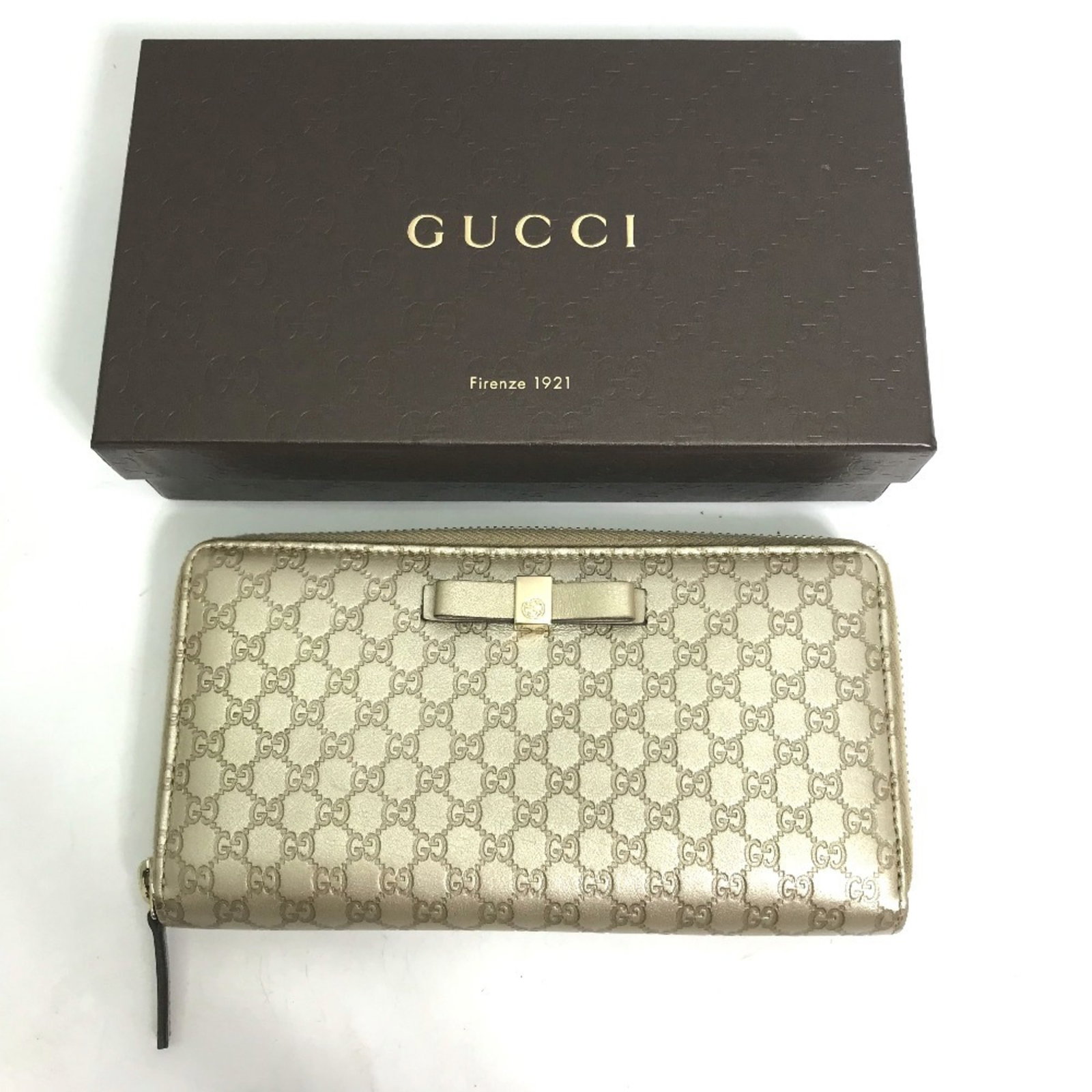 Long Wallet Leather Bi Fold Gucci - 3