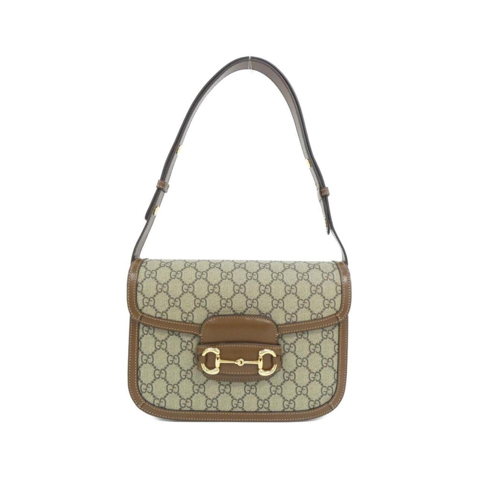 Gucci Canvas Supreme Bag Gg: Gucci Canvas Supreme Bag Gg Gucci Canvas Supreme Bag Gg in Beige and Brown, featuring a classic design with gold hardware. This used shoulder bag has some minor scratches and dirt but remains in very