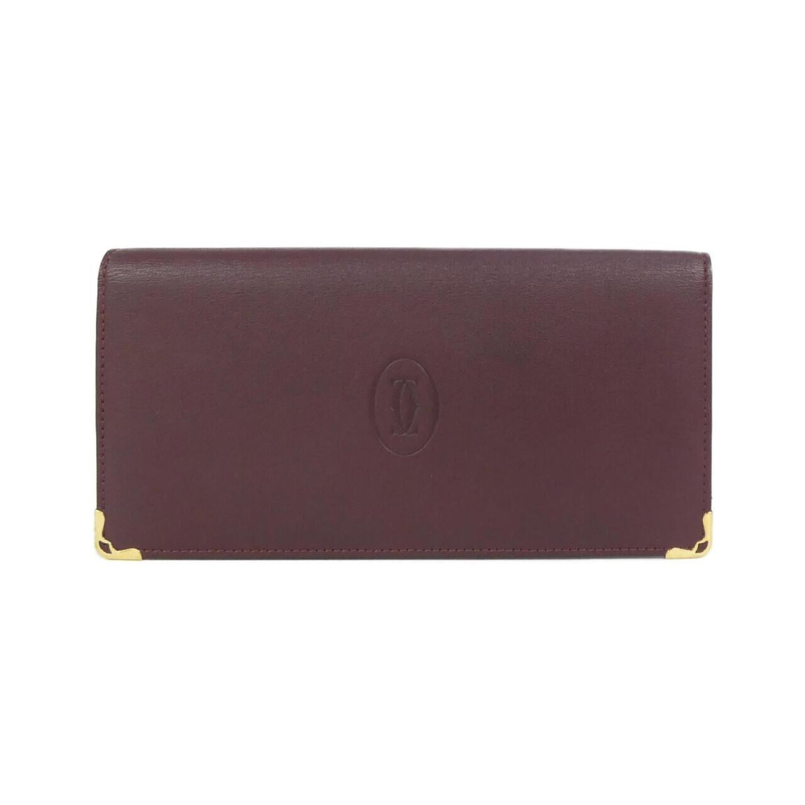 Long Wallet Leather Bi Fold Cartier (1 of 9)