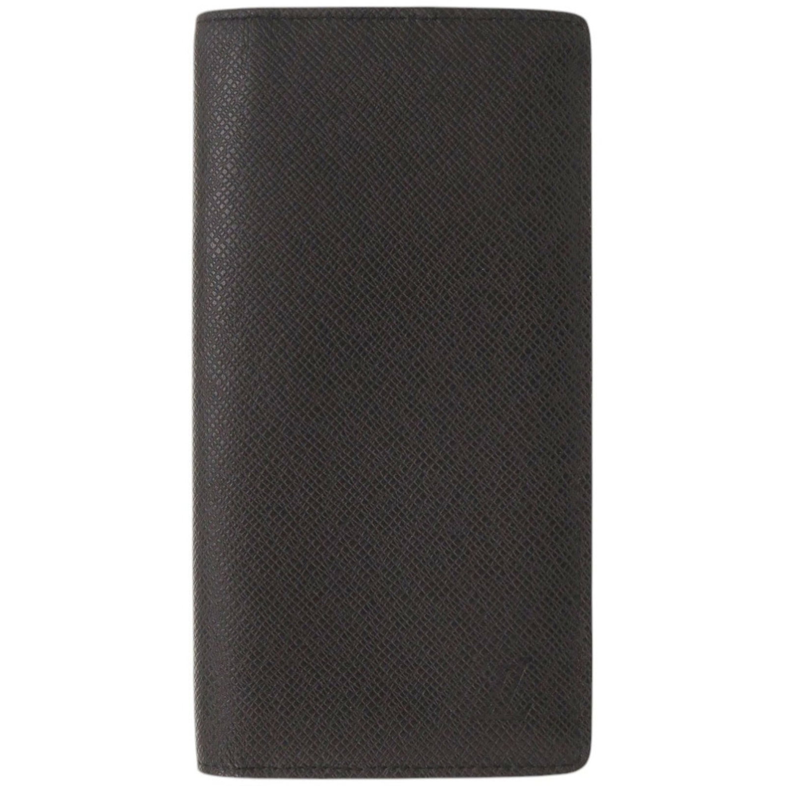 Louis Vuitton Long Wallet (Bi-Fold) Taiga Leather: Louis Vuitton Long Wallet (Bi-Fold) Taiga Leather Taiga Leather provides a rich, dark background for the classic bi-fold design. The Louis Vuitton Long Wallet features a signature that bears a mark of