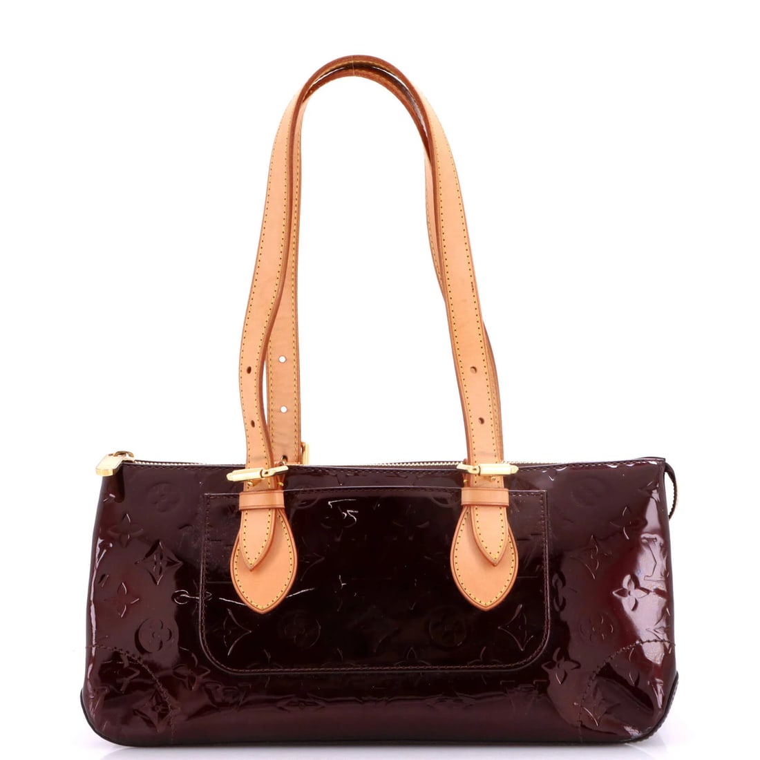 Vernis Monogram Handbag Rosewood Avenue Louis Vuitton: Vernis Monogram Handbag Rosewood Avenue Louis Vuitton Patent leather exterior with the iconic Monogram Vernis design, this Rosewood Avenue Louis Vuitton handbag boasts a classic shoulder bag style. Th