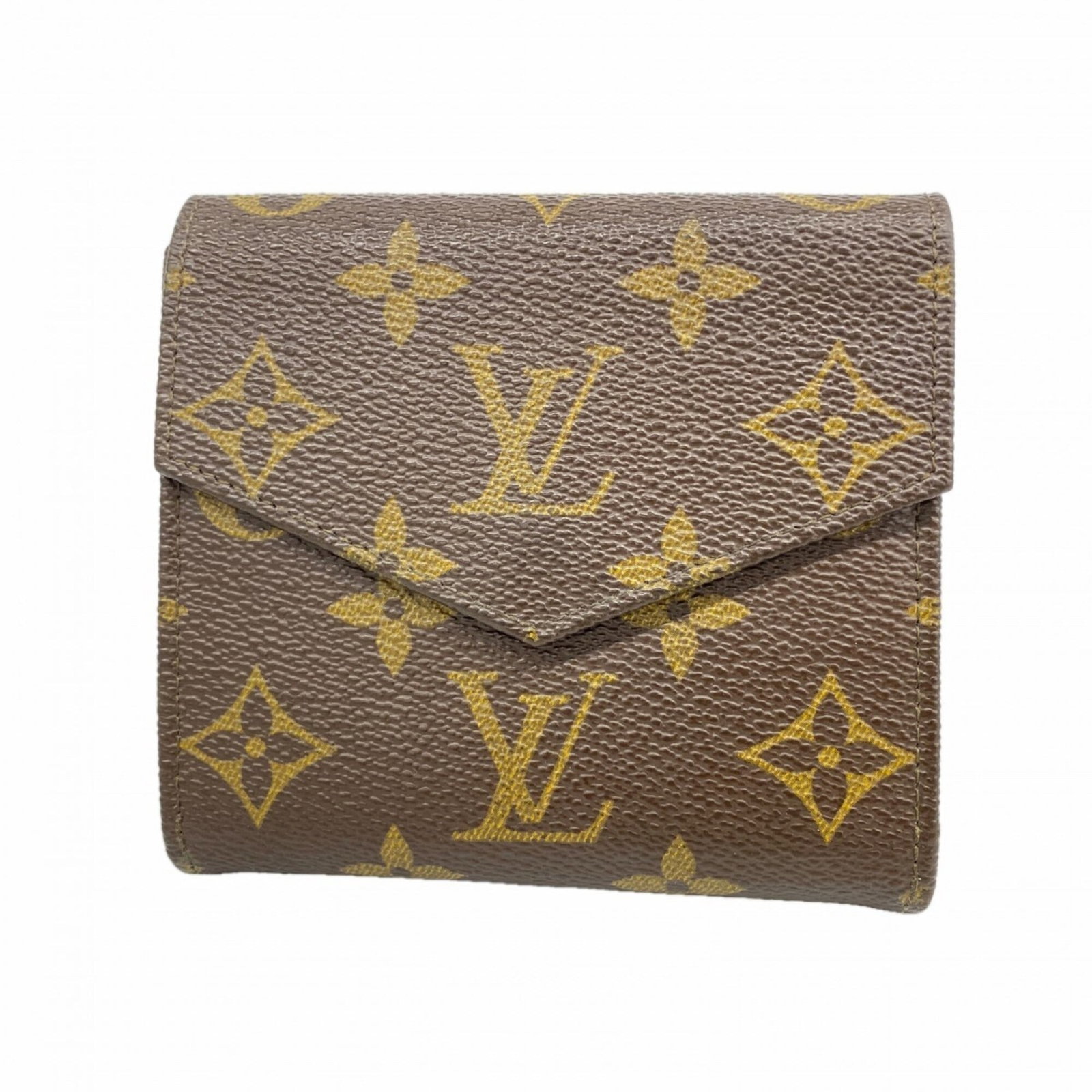 Louis Vuitton Tri Fold Wallet: Louis Vuitton Tri Fold Wallet Brown Louis Vuitton Tri Fold Wallet, 10cm x 11cm x 2.5cm, with traces of usage and minor scratches, offering a classic design in good condition. This tri-fold wallet