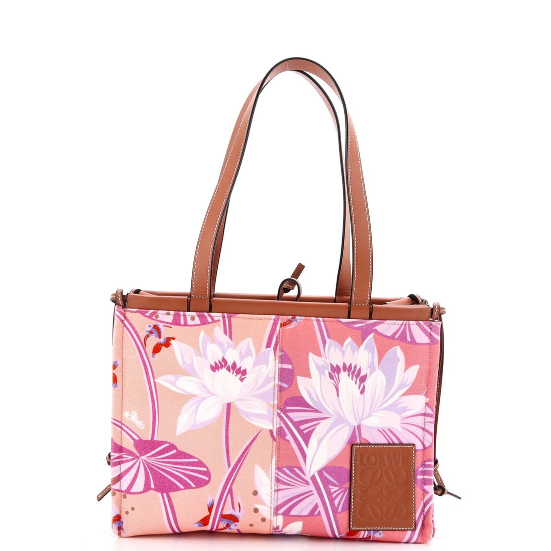 Paula's Ibiza small canvas printed tote loewe cushion (1 of 5)