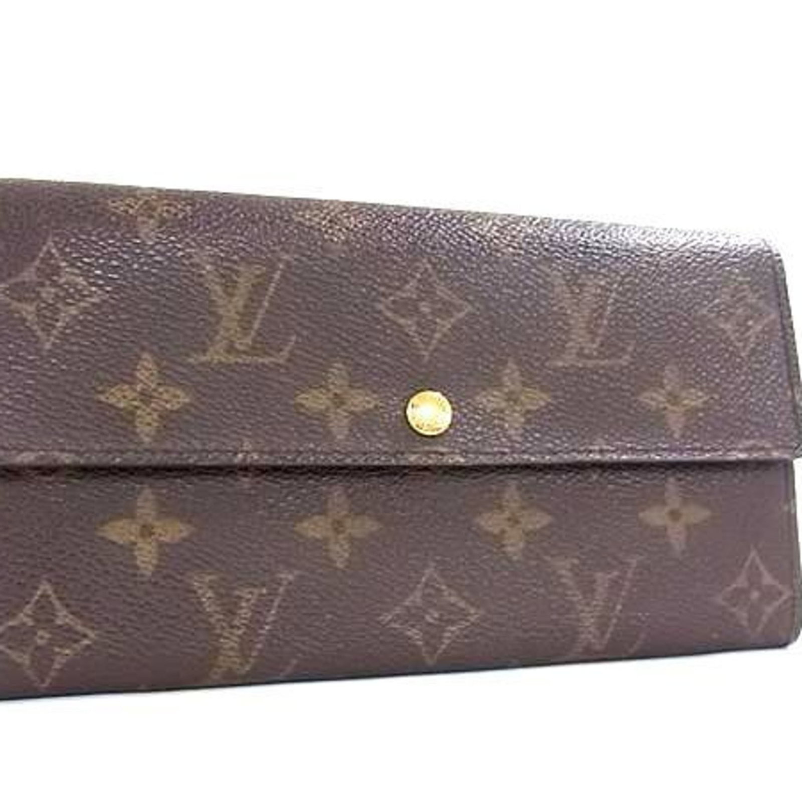 Vuitton Long Pvc Leather Wallet Bi Fold Louis: Vuitton Long Pvc Leather Wallet Bi Fold Louis Brown Vuitton Long Pvc Leather Wallet Bi Fold with Traces of Usage. This Louis Vuitton bi-fold wallet features pvc and leather materials, measuring