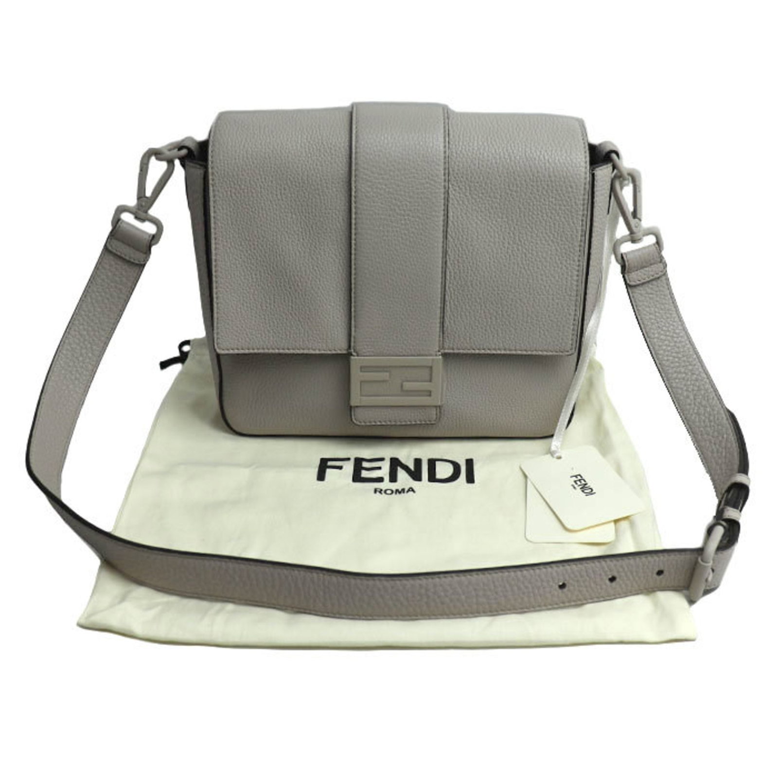 Fendi Shoulder Bag Leather - 7