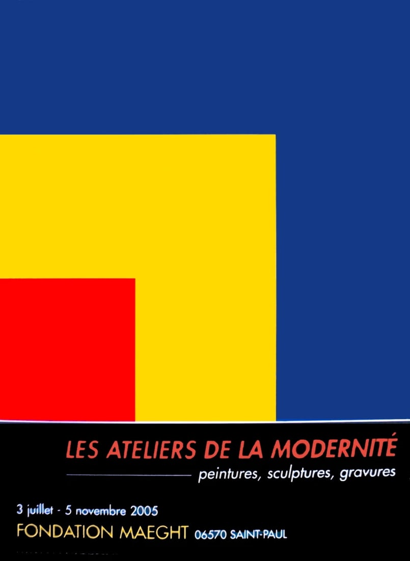 ELLSWORTH KELLY Red Yellow Blue 26.3" x 19.5" Poster 2005 Minimalism Red Yell (1 of 1)