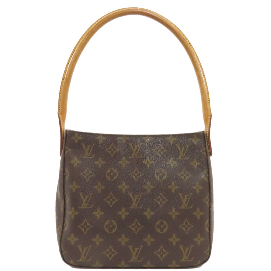 Louis Vuitton M51146 Looping Mm Handbag Monogram Canvas: Louis Vuitton M51146 Looping Mm Handbag Monogram Canvas The Louis Vuitton M51146 Looping Mm Handbag Monogram Canvas boasts a rich, brown exterior made from iconic monogram canvas. This timeless handba