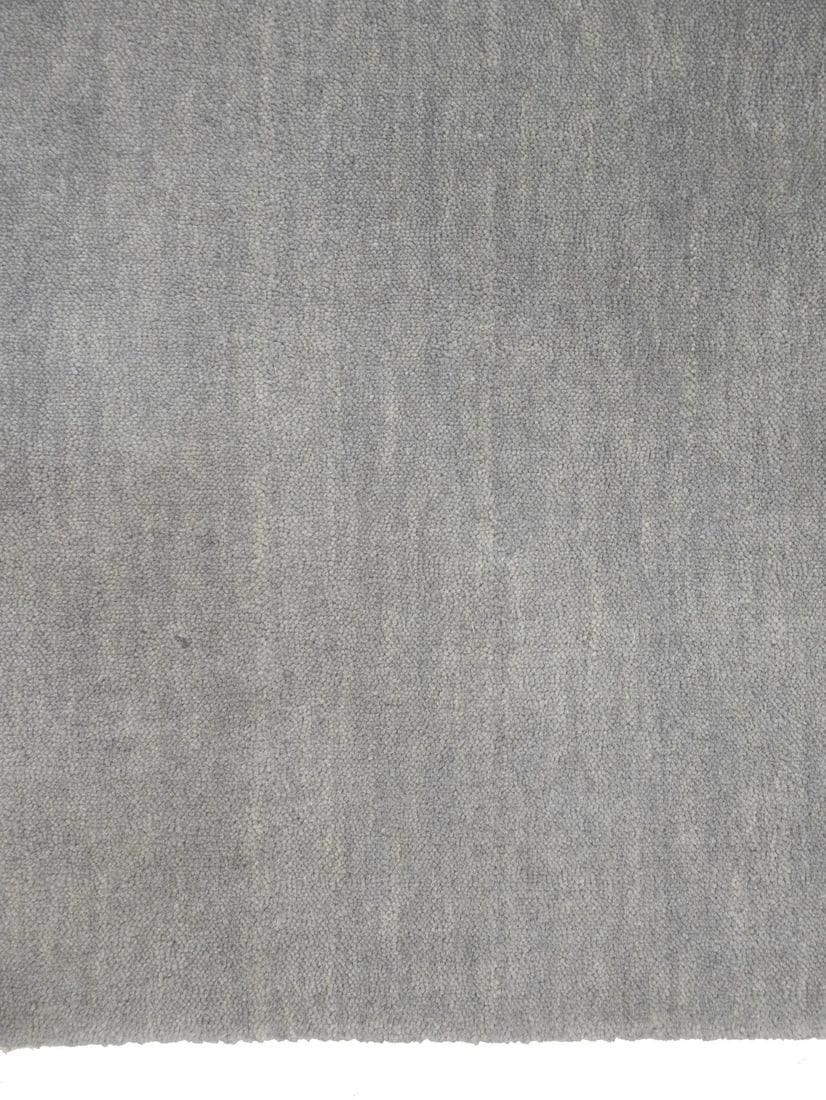 Solid Hand Loomed Gray Gabbeh Wool Runner Rug Home Decor Carpet - 10