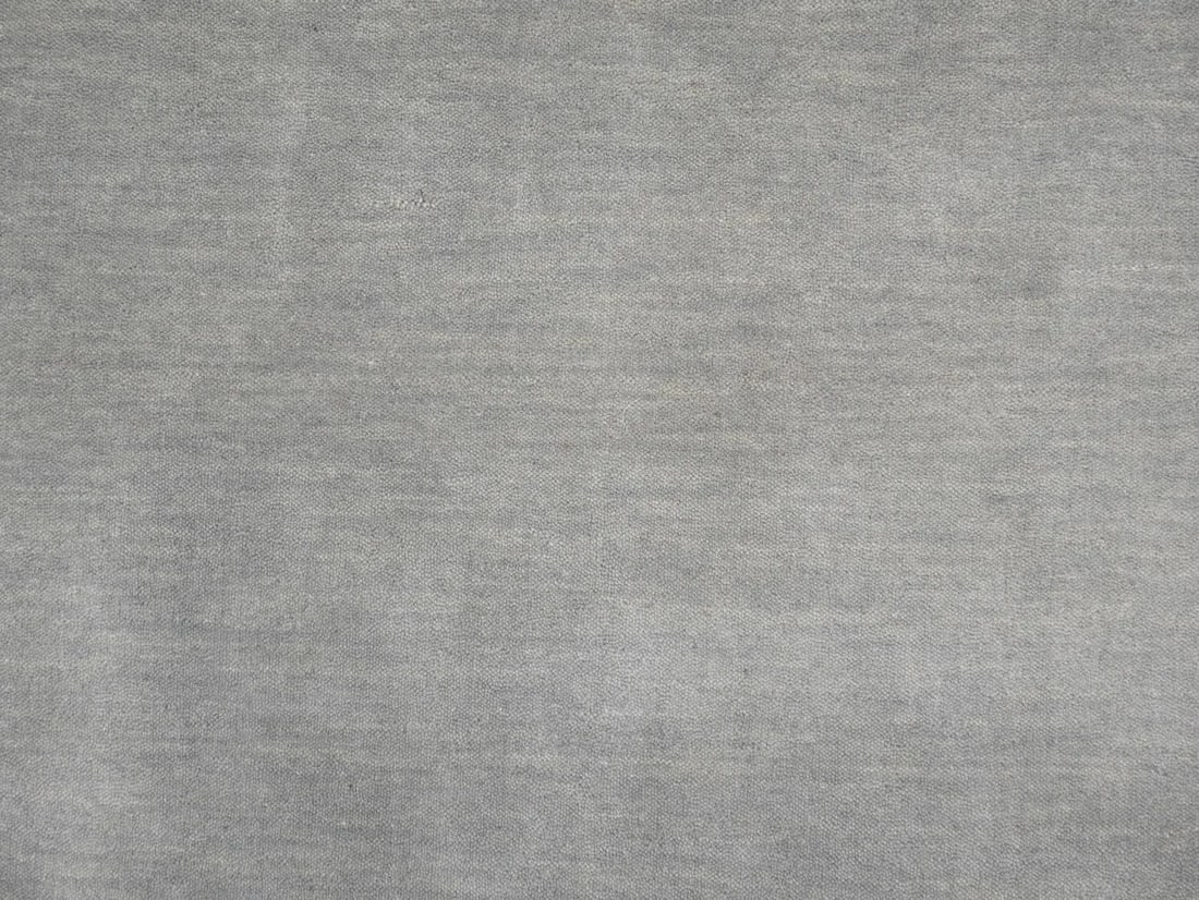 Solid Hand Loomed Gray Gabbeh Wool Runner Rug Home Decor Carpet - 8
