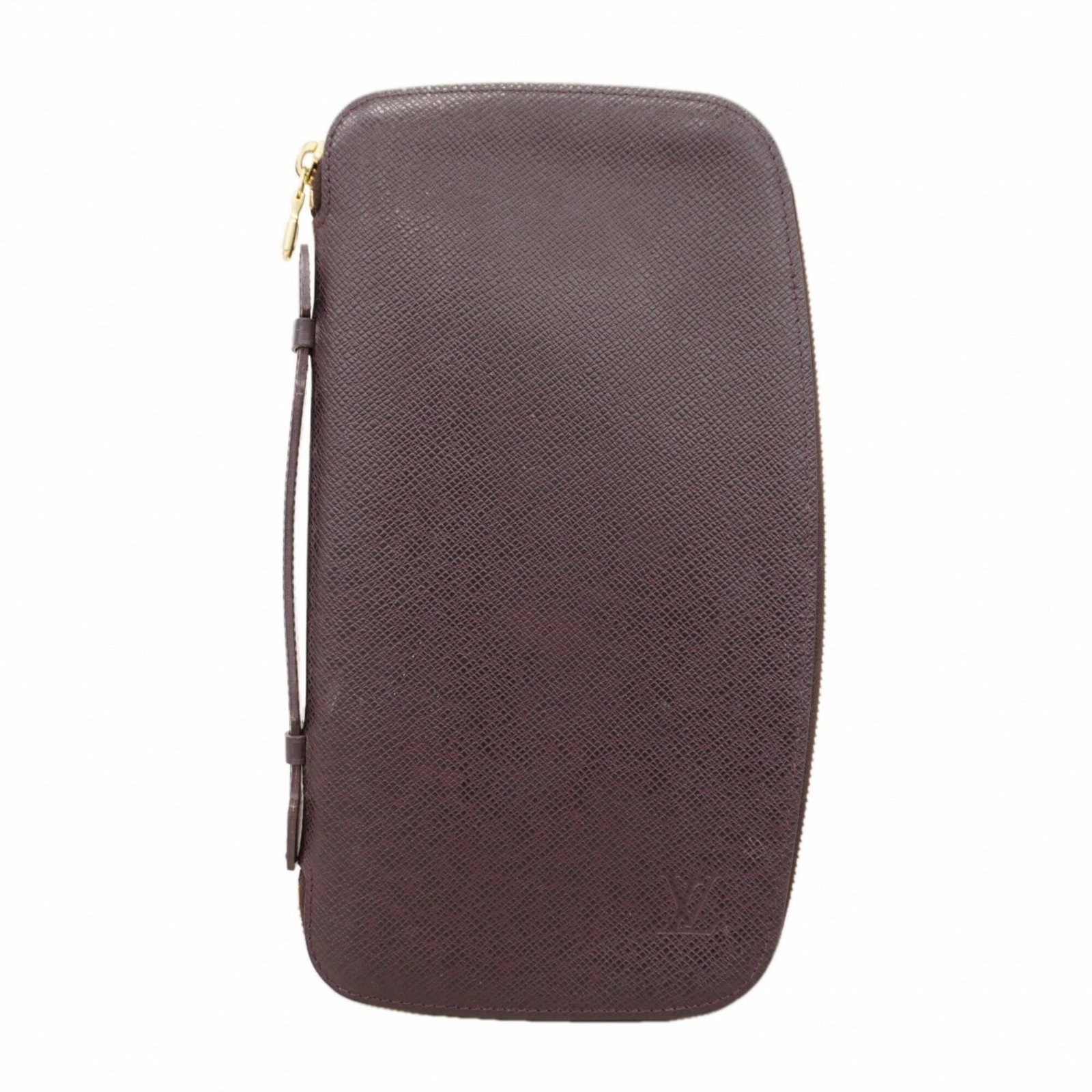 Louis Vuitton Bi Fold Wallet: Louis Vuitton Bi Fold Wallet Acajou Louis Vuitton Bi Fold Wallet, measuring 26.5cm x 14cm x 2cm, features a classic design with a signature monogram pattern. The wallet has been used and shows traces