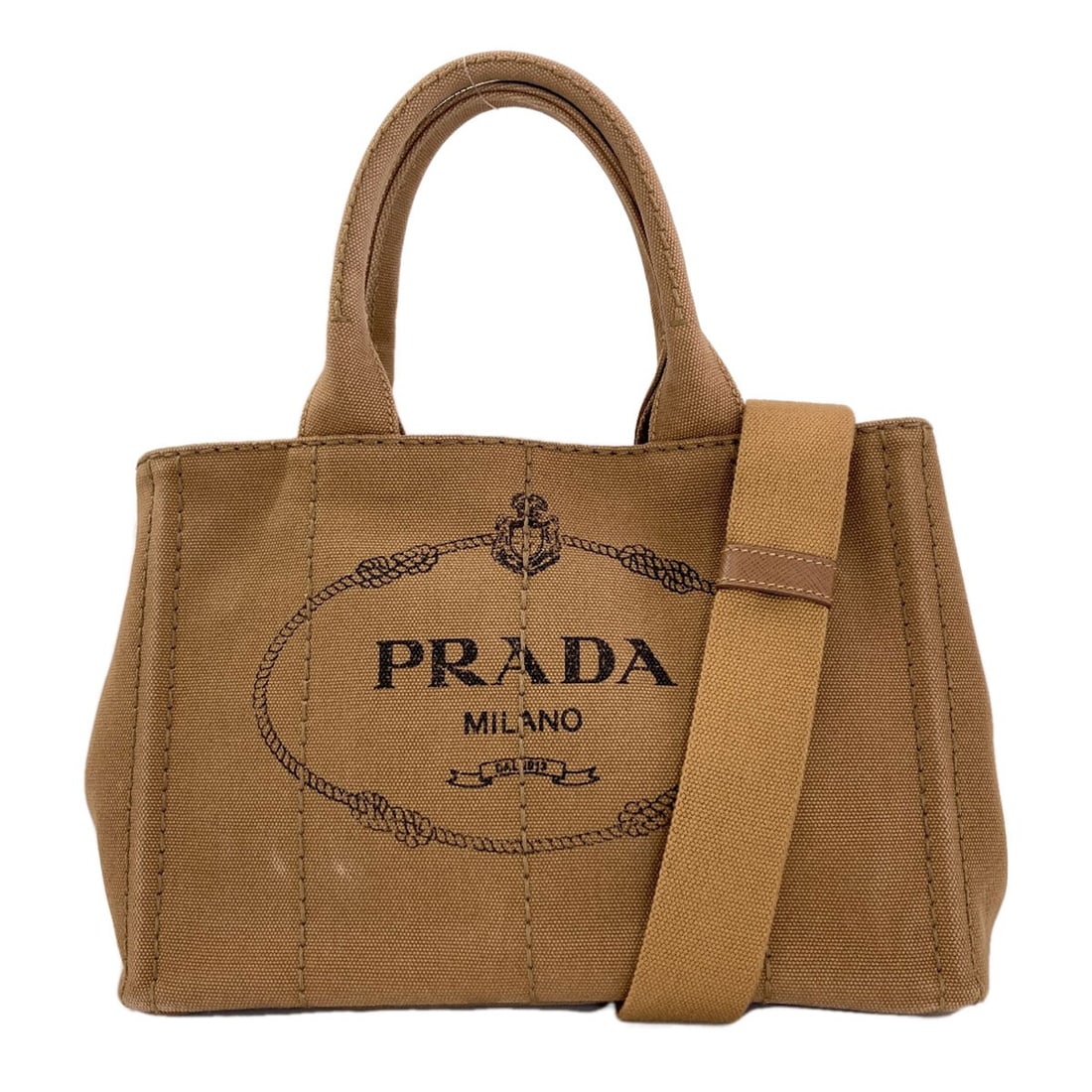 Prada 1Bg439 Canapa Mini 2 Way Handbag Canvas (1 of 20)
