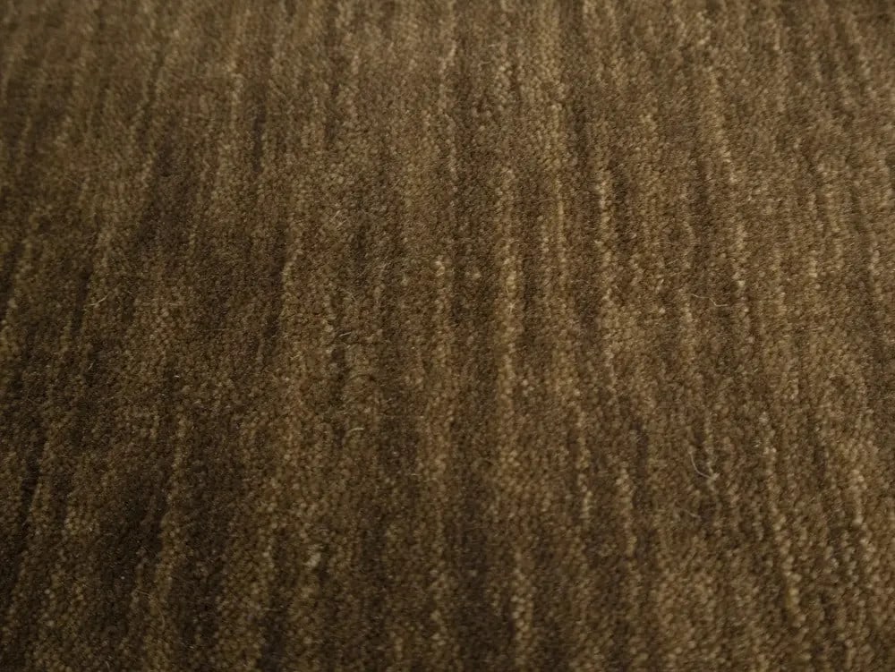 Solid wool gabbeh rug brown 2x3 all size modern available - 6