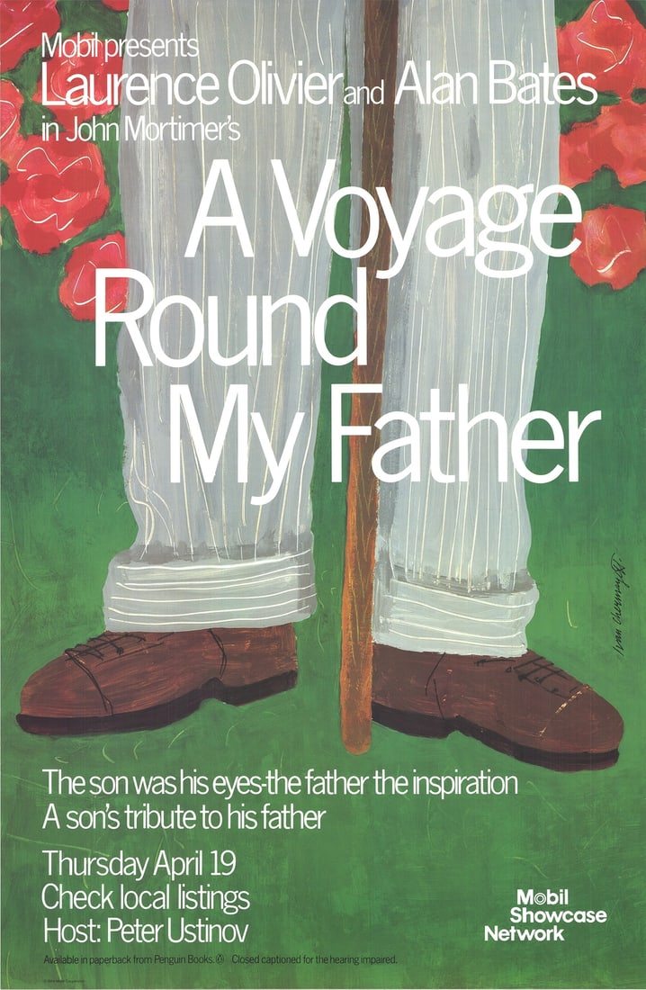 IVAN CHERMAYEFF A Voyage Round My Father 46" x 30" Offset Lithograph 1984 Contem (1 of 4)