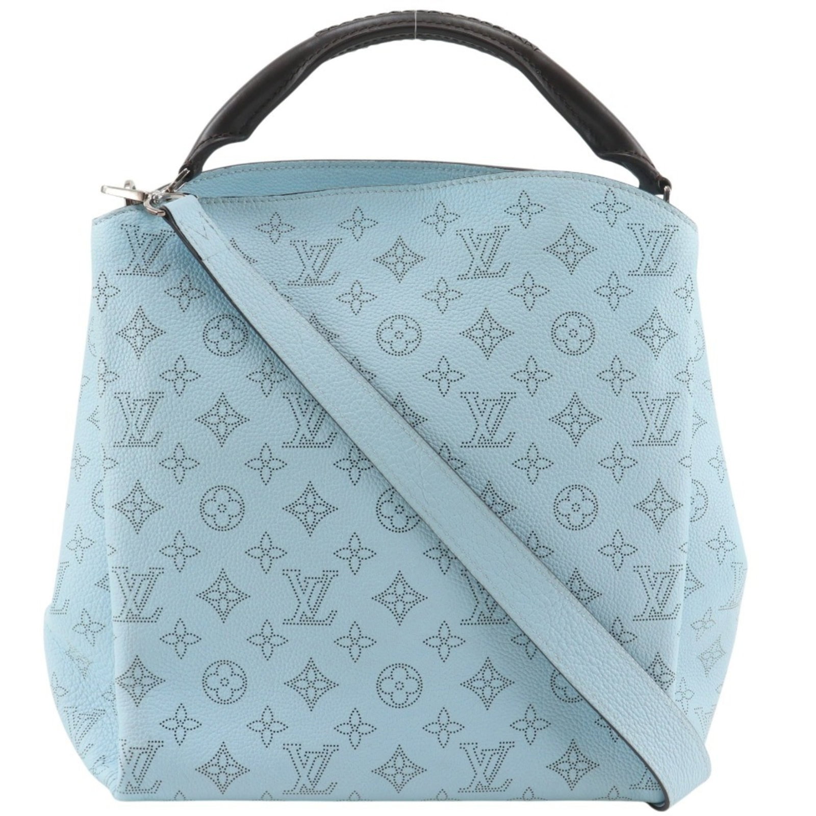 Mahina leather shoulder bag by Louis Vuitton: Mahina leather shoulder bag by Louis Vuitton Mahina leather shoulder bag by Louis Vuitton features a striking blue color and premium mahina leather material. With its classic design and spacious inter