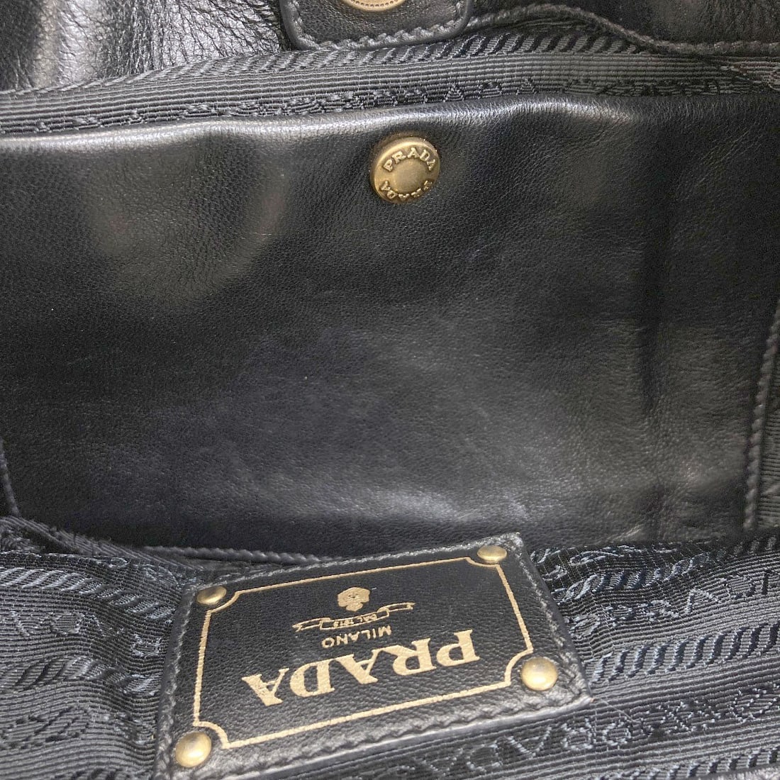 Nylon tote bag Prada logo - 13