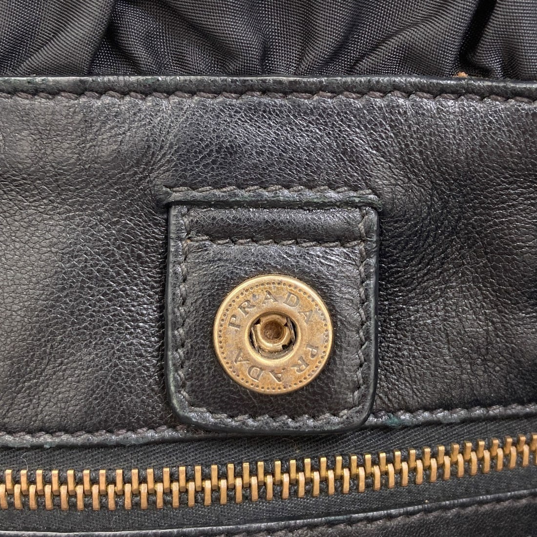 Nylon tote bag Prada logo - 14