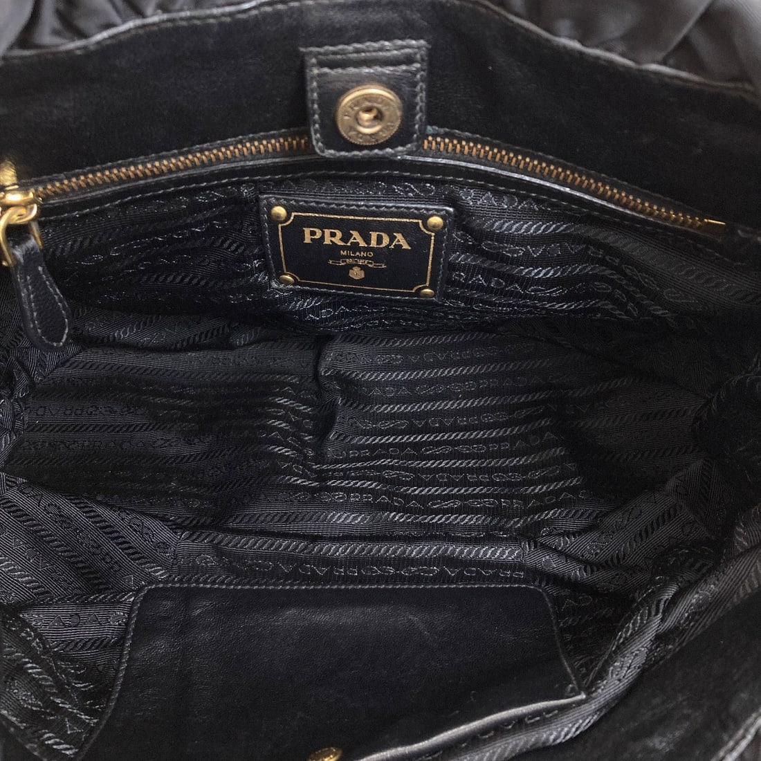 Nylon tote bag Prada logo - 5