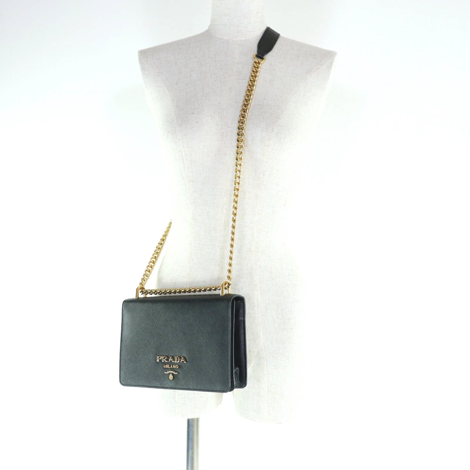Saffiano Leather Prada Triangle Bag - 6