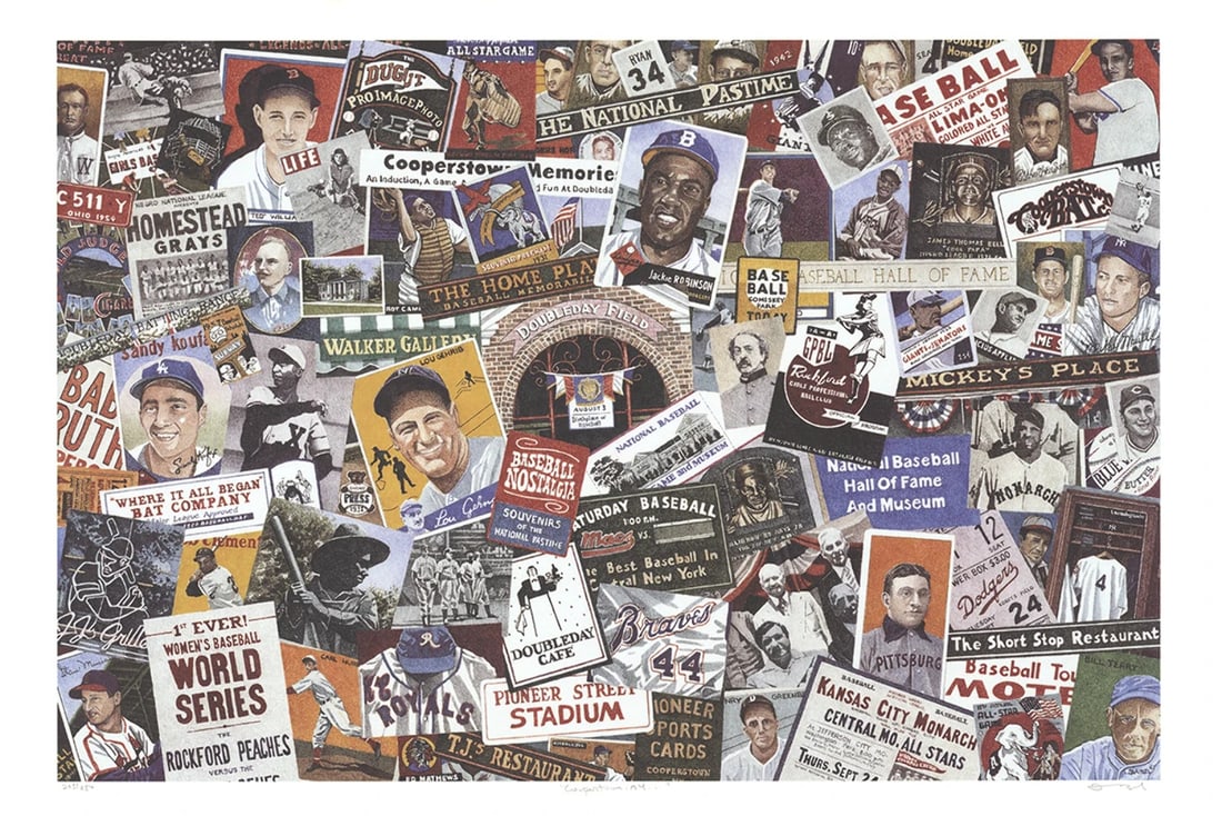 DWIGHT BAIRD If Abner Only Knew-Cooperstown SIGNED 20" x 30" Offset Lithograph 1 (1 of 1)