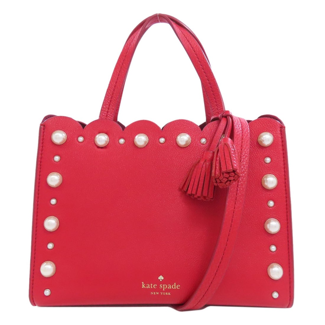Fake Pearl Handbag Kate Spade Leather (1 of 20)