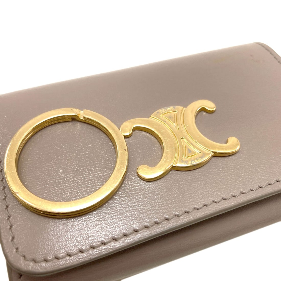 Celine Triomphe Key Holder Calf - 17