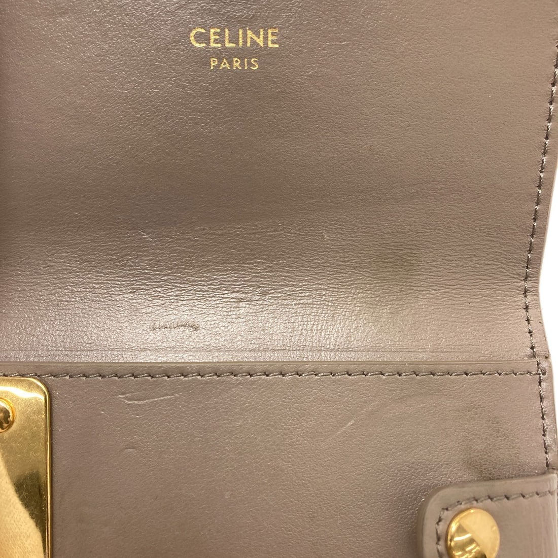 Celine Triomphe Key Holder Calf - 9
