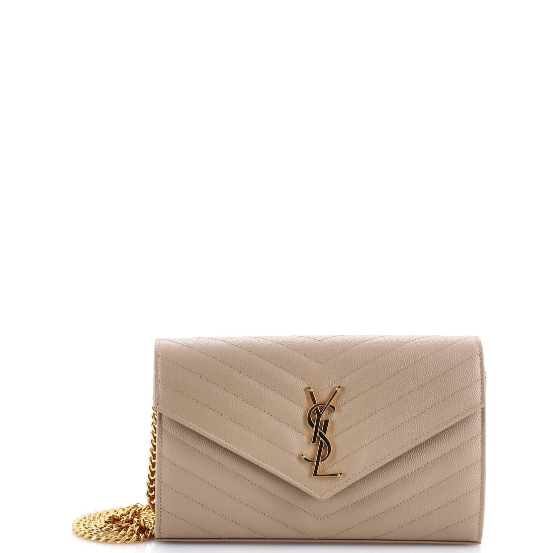Classic Monogram Wallet on Leather Matelasse Chevron Medium Saint: Classic Monogram Wallet on Leather Matelasse Chevron Medium Saint The Classic Monogram Wallet on Leather Matelasse Chevron Medium Saint features a neutral exterior with minor creases, while its interi