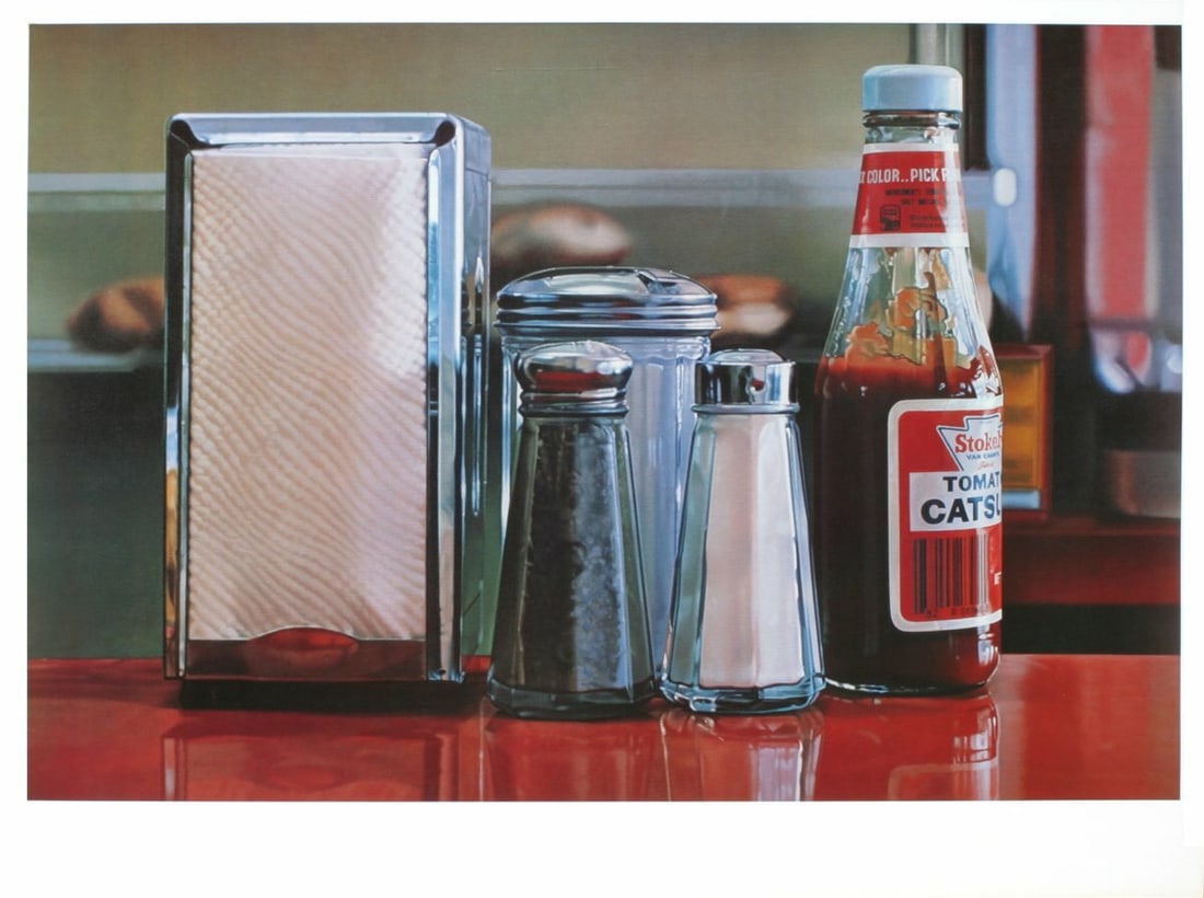 RALPH GOINGS Color Pick 27" x 36.25" Poster 1982 Realism Red Multicolor Ketchup (1 of 13)