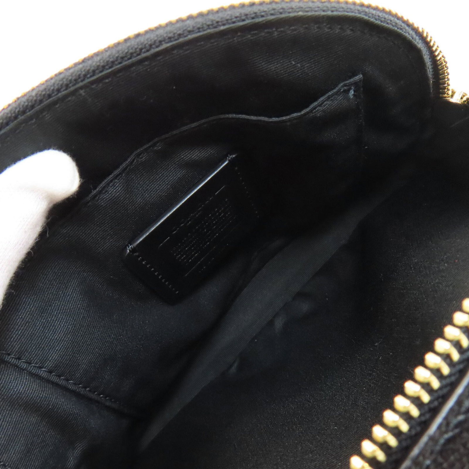 Handbag Leather Coach - 5