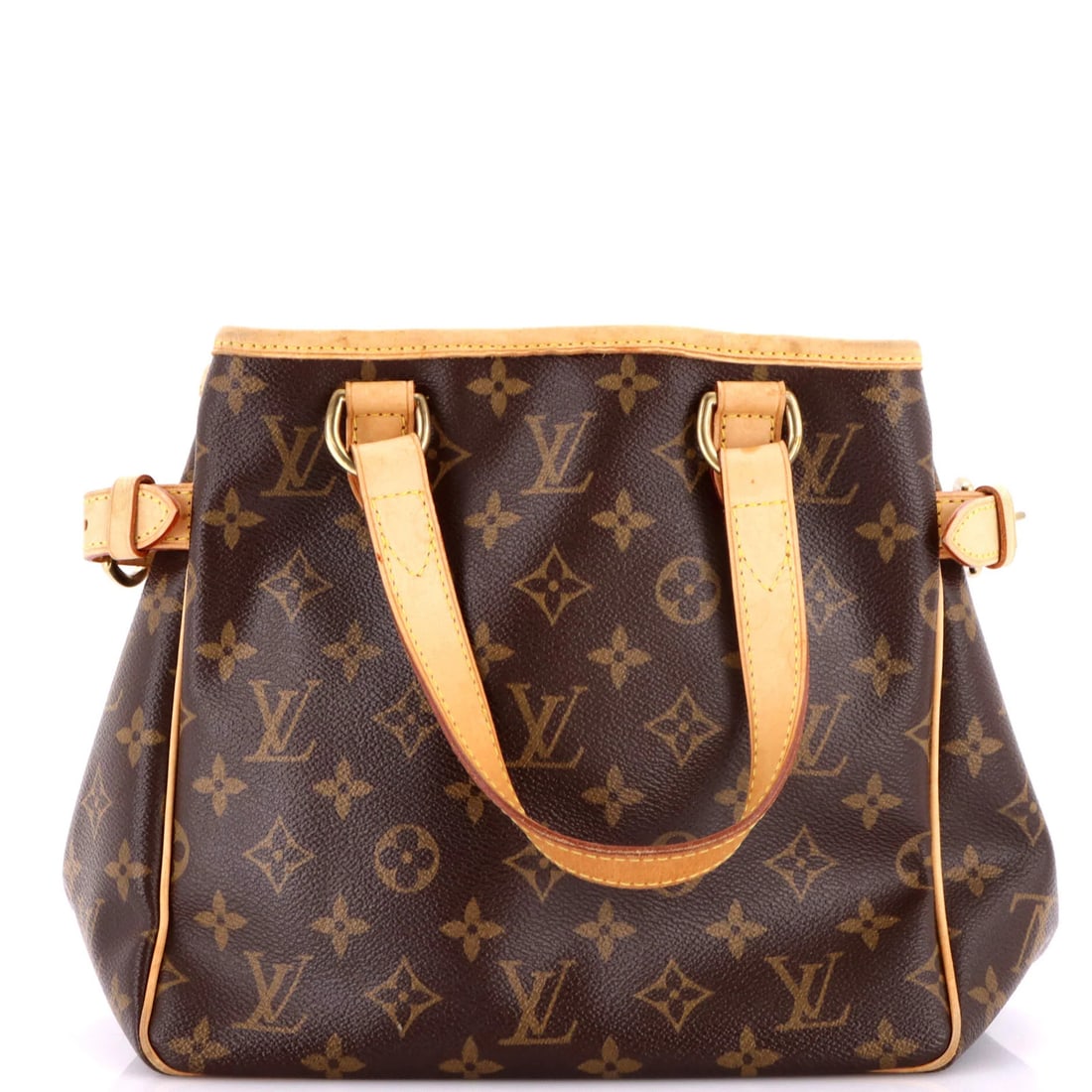 Louis Vuitton Batignolles Handbag Monogram Canvas Vertical: Louis Vuitton Batignolles Handbag Monogram Canvas Vertical Brown Louis Vuitton Batignolles Handbag Monogram Canvas Vertical features a classic vertical design with minor piping exposed and heavy crack