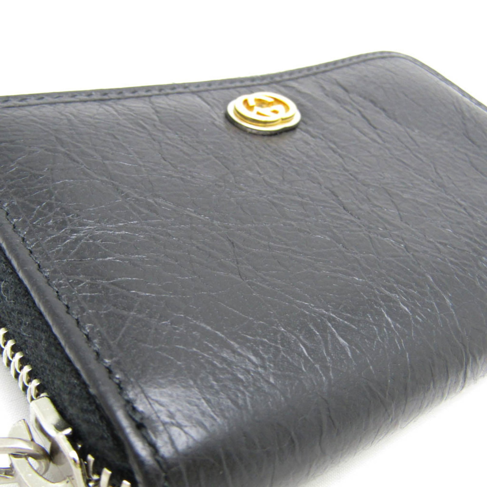 Case card leather gucci - 4