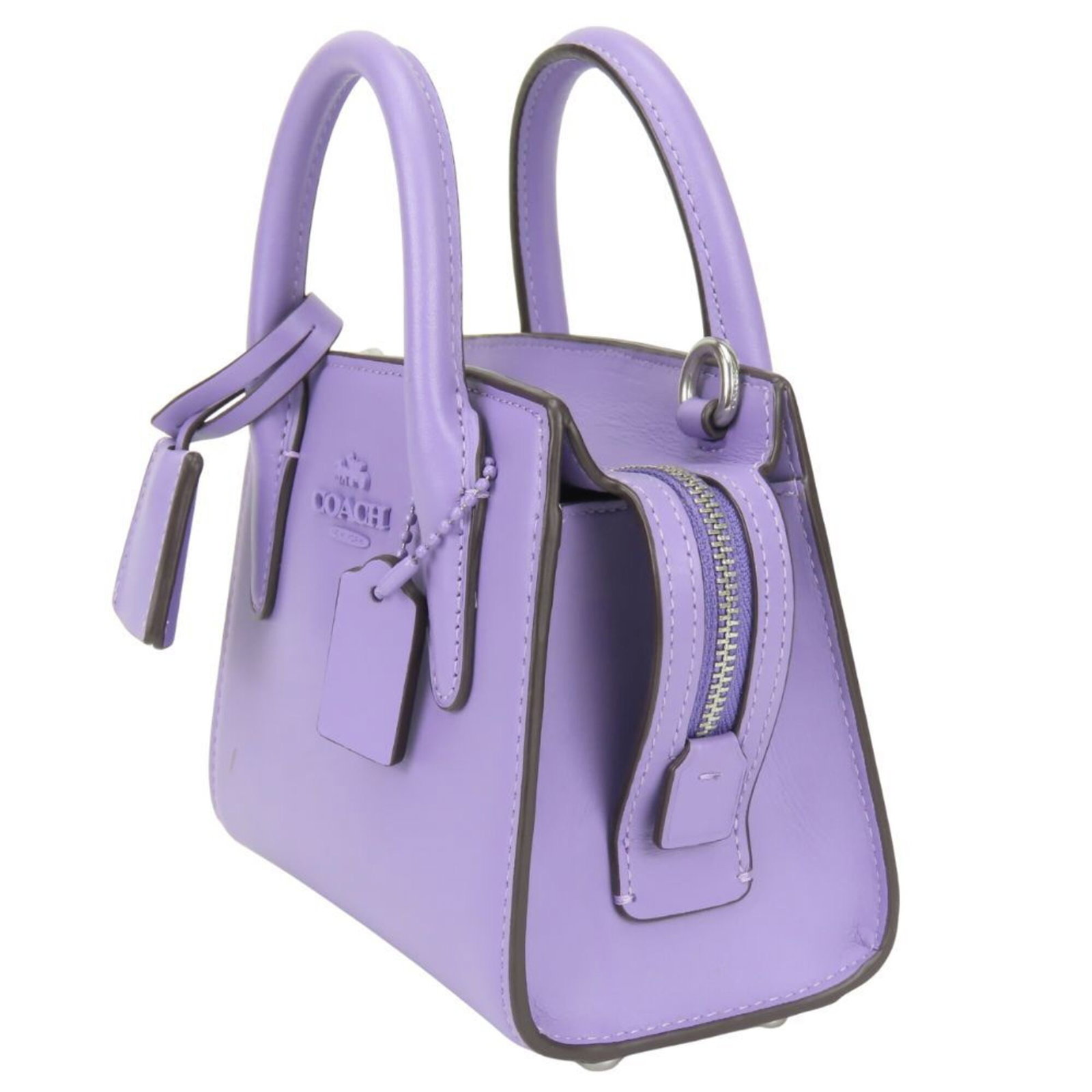 Handbag Leather Coach - 3