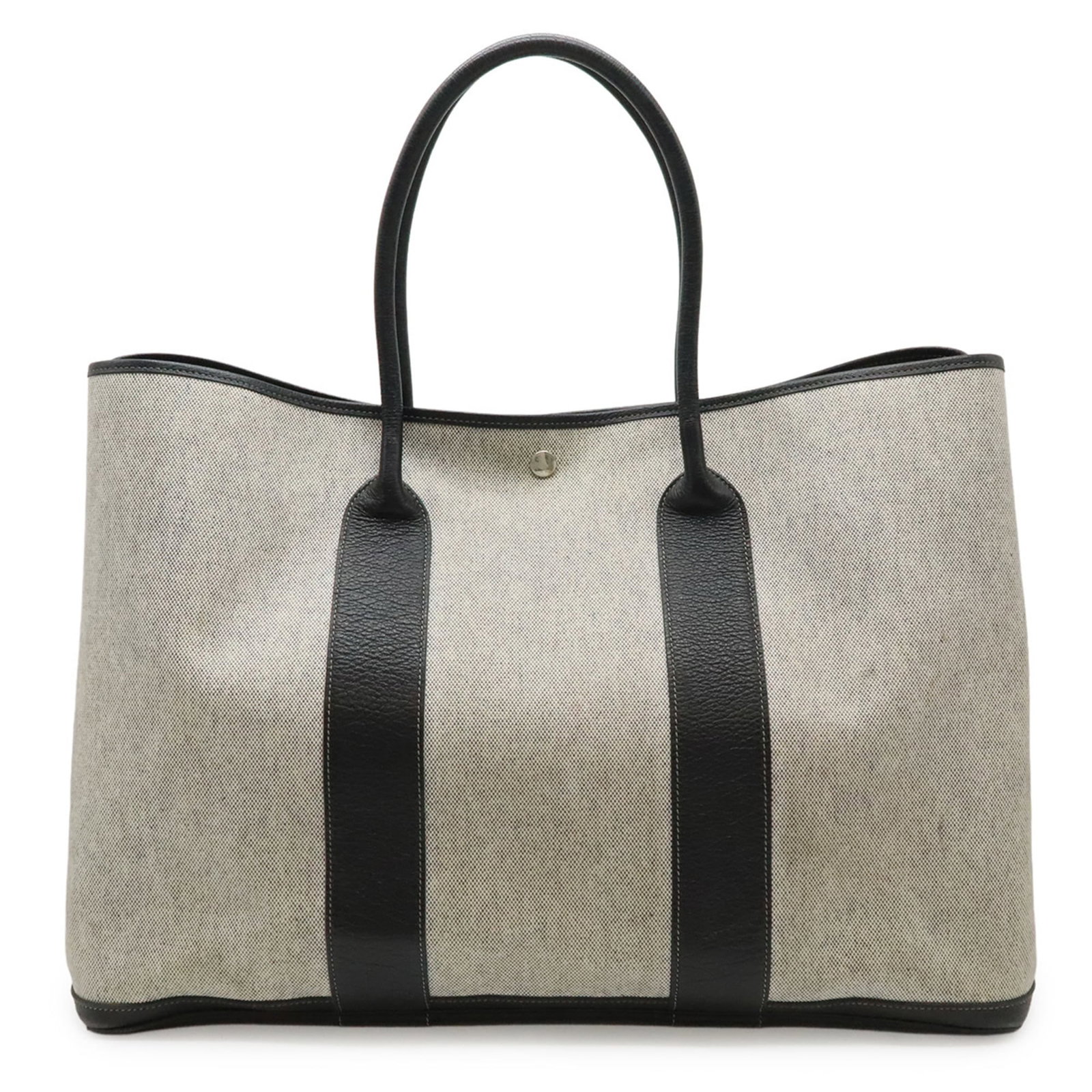 Hermes Leather Handbag Toile Shoulder Tote Bag (1 of 10)