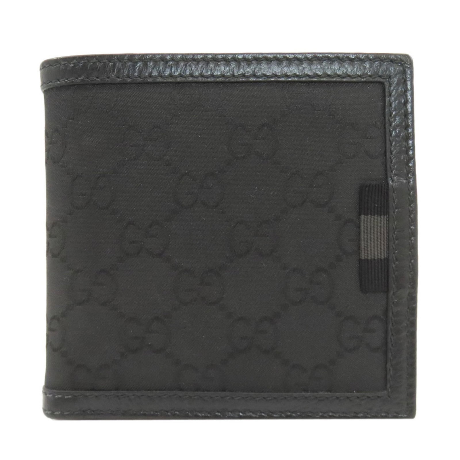 Nylon Bi Fold Wallet: Nylon Bi Fold Wallet Nylon Bi Fold Wallet in Black features a sleek design with a compact size, perfect for daily use. Made from durable nylon material, it offers a versatile and practical solution fo