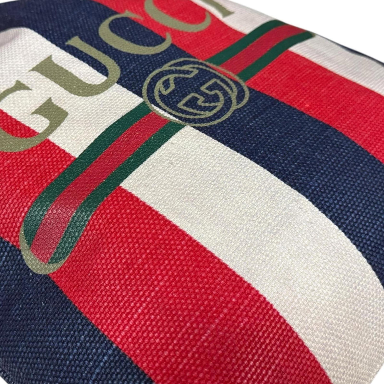 Backpack Leather Canvas Gucci - 12