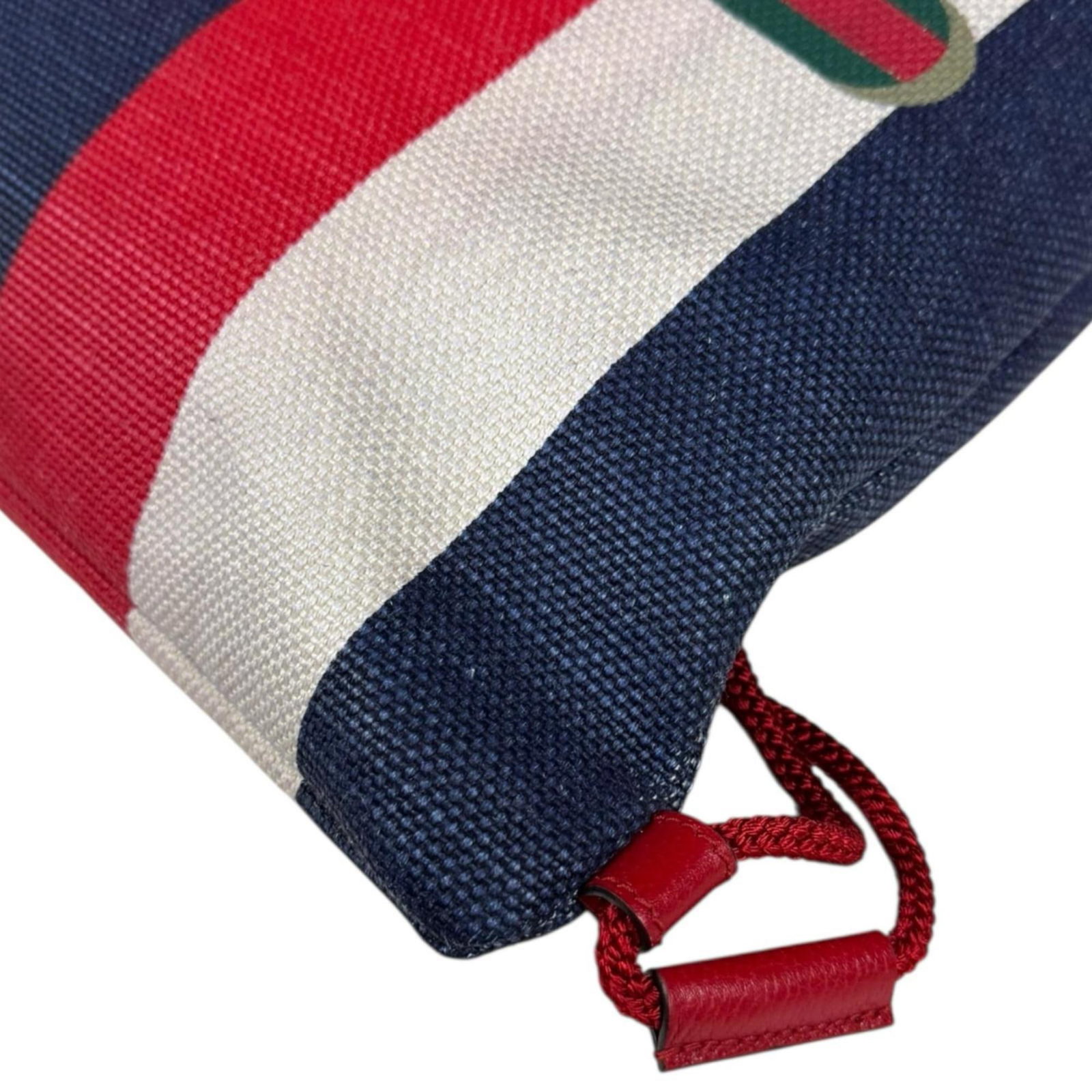Backpack Leather Canvas Gucci - 7