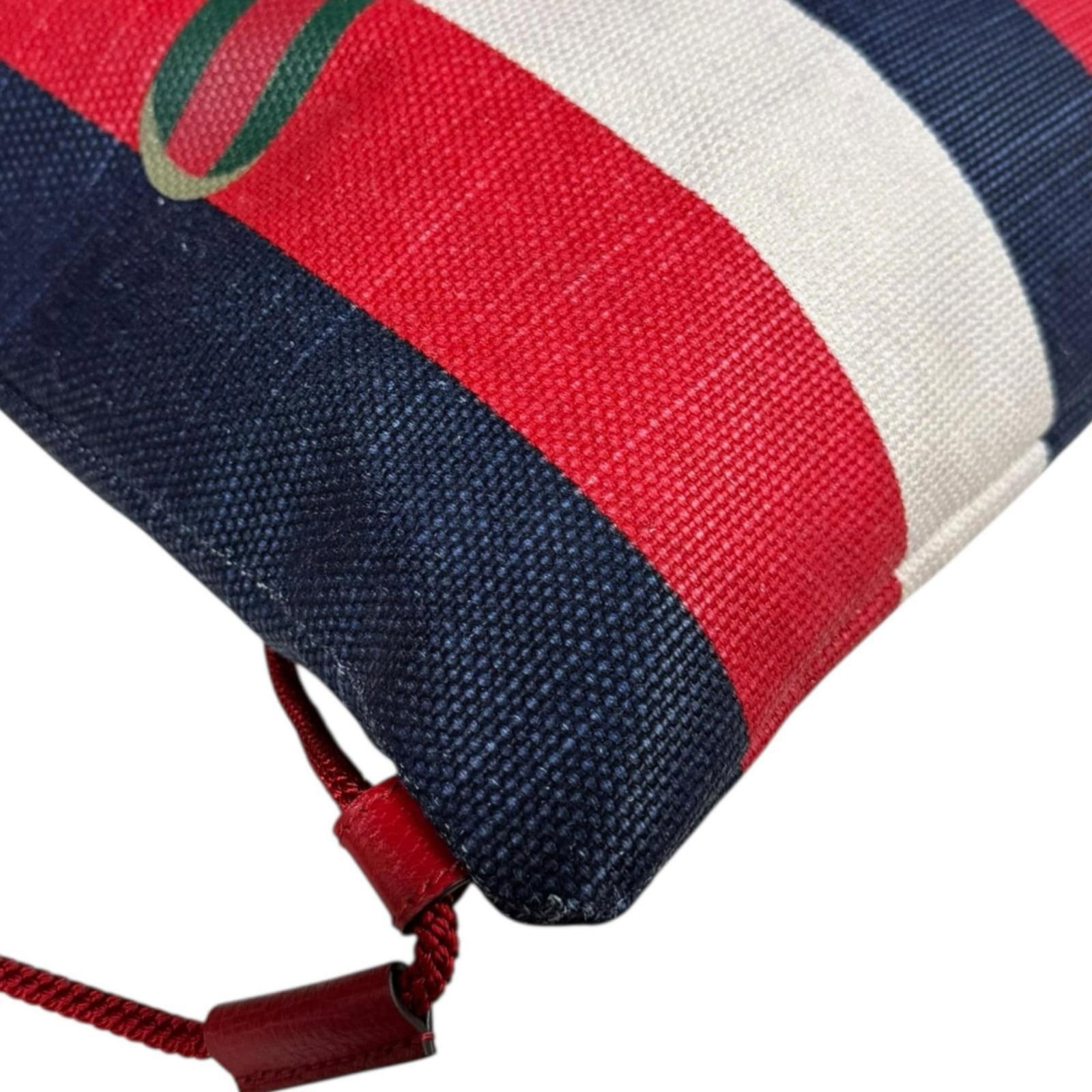 Backpack Leather Canvas Gucci - 8