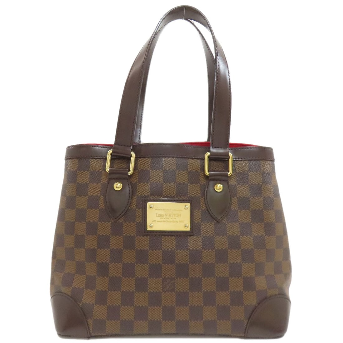 Louis Vuitton N51205 Hampstead Pm Tote Bag Damier Canvas: Louis Vuitton N51205 Hampstead Pm Tote Bag Damier Canvas Brown Damier canvas tote bag from LOUIS VUITTON, featuring the iconic Hampstead style. This classic design combines timeless elegance with a