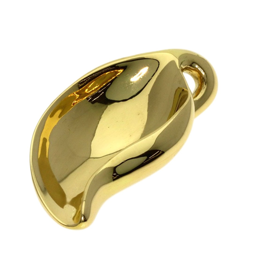 Yellow Gold K18 Leaf Pendant Elsa Peretti Tiffany&Co: Yellow Gold K18 Leaf Pendant Elsa Peretti Tiffany&Co Yellow Gold K18 Leaf Pendant by Elsa Peretti for Tiffany&Co. Bears the signature of the renowned designer, showcasing intricate craftsmanship in a