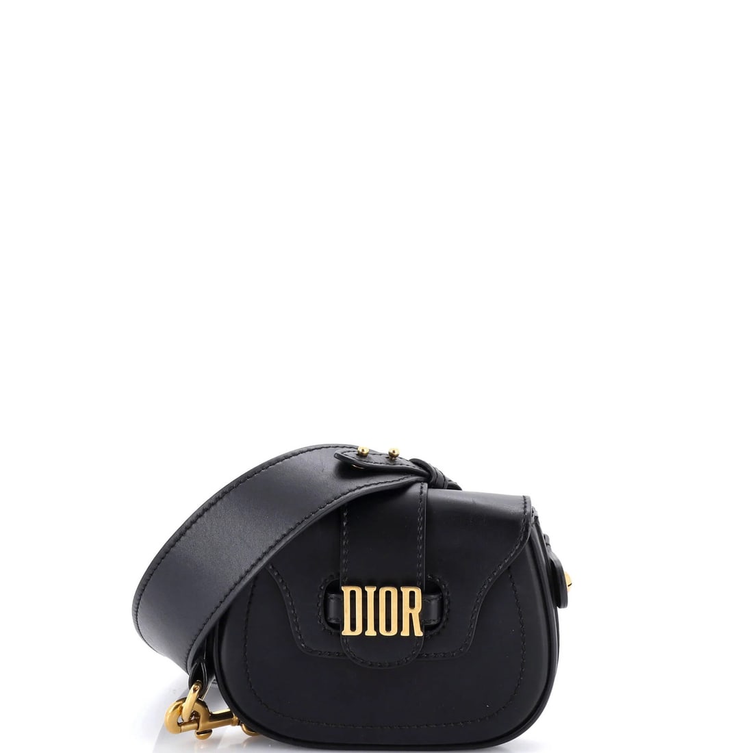 Dior D Fence Leather Mini Saddle Bag Christian (1 of 5)
