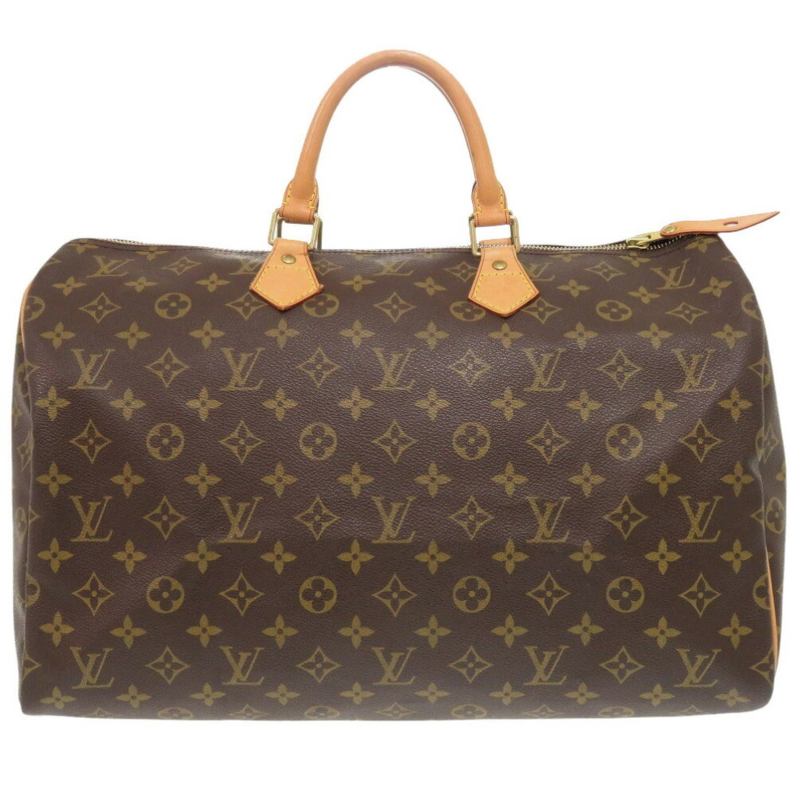 Louis Vuitton Handbag Monogram: Louis Vuitton Handbag Monogram Brown Louis Vuitton Monogram Handbag. This used handbag features the iconic monogram pattern and has a size of 25cm x 40cm x 18cm. It shows signs of usage with