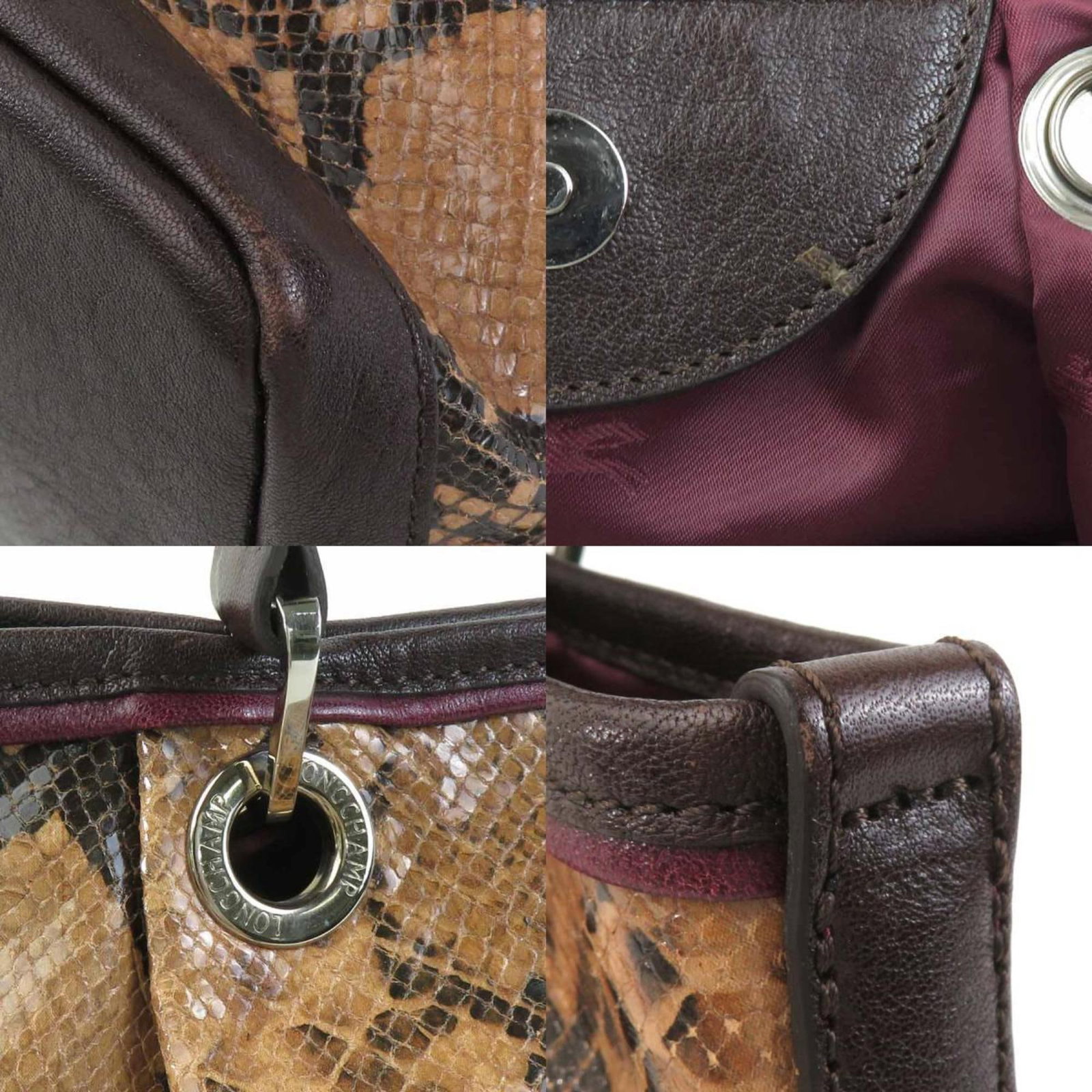 Handbag Leather Longchamp - 3