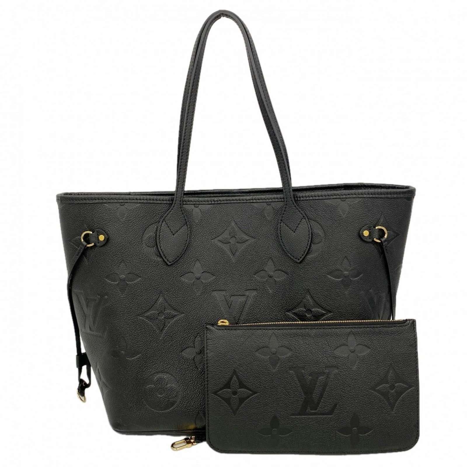 Louis Vuitton Tote Bag: Louis Vuitton Tote Bag Used Louis Vuitton Tote Bag in Noir, featuring a classic design with traces of usage and minor scratches. The bag measures 29cm x 32cm x 16cm and is generally in good condition
