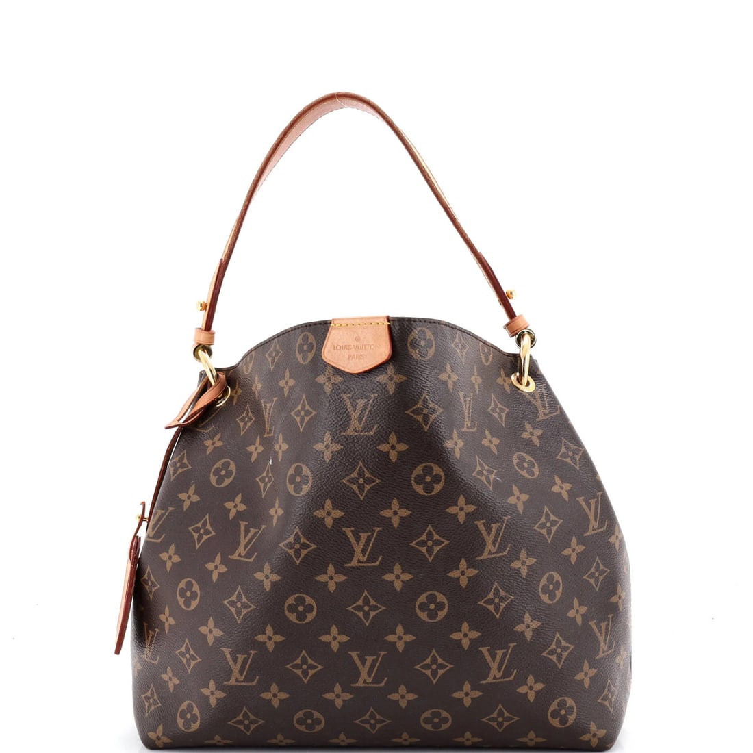 Louis Vuitton Graceful Handbag Monogram Canvas PM: Louis Vuitton Graceful Handbag Monogram Canvas PM Brown Louis Vuitton Graceful Handbag Monogram Canvas PM, featuring iconic monogram canvas exterior with gold hardware. The bag boasts classic hobos st