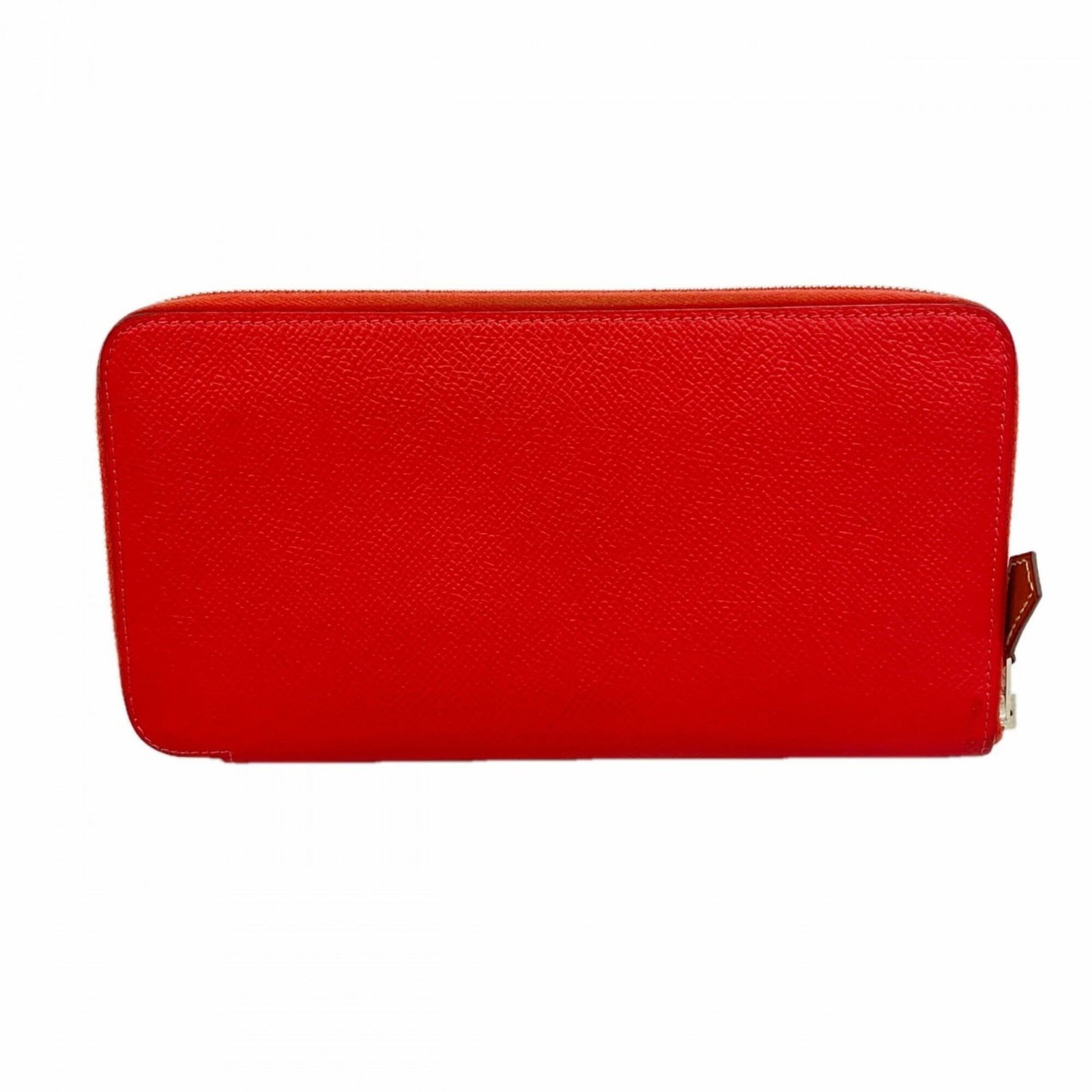 Epsom long bi-fold leather wallet from Hermes: Epsom long bi-fold leather wallet from Hermes Epsom long bi-fold leather wallet from Hermes boasts a classic design with Bougainvillier color. Made from high-quality Epsom leather, this bi-fold