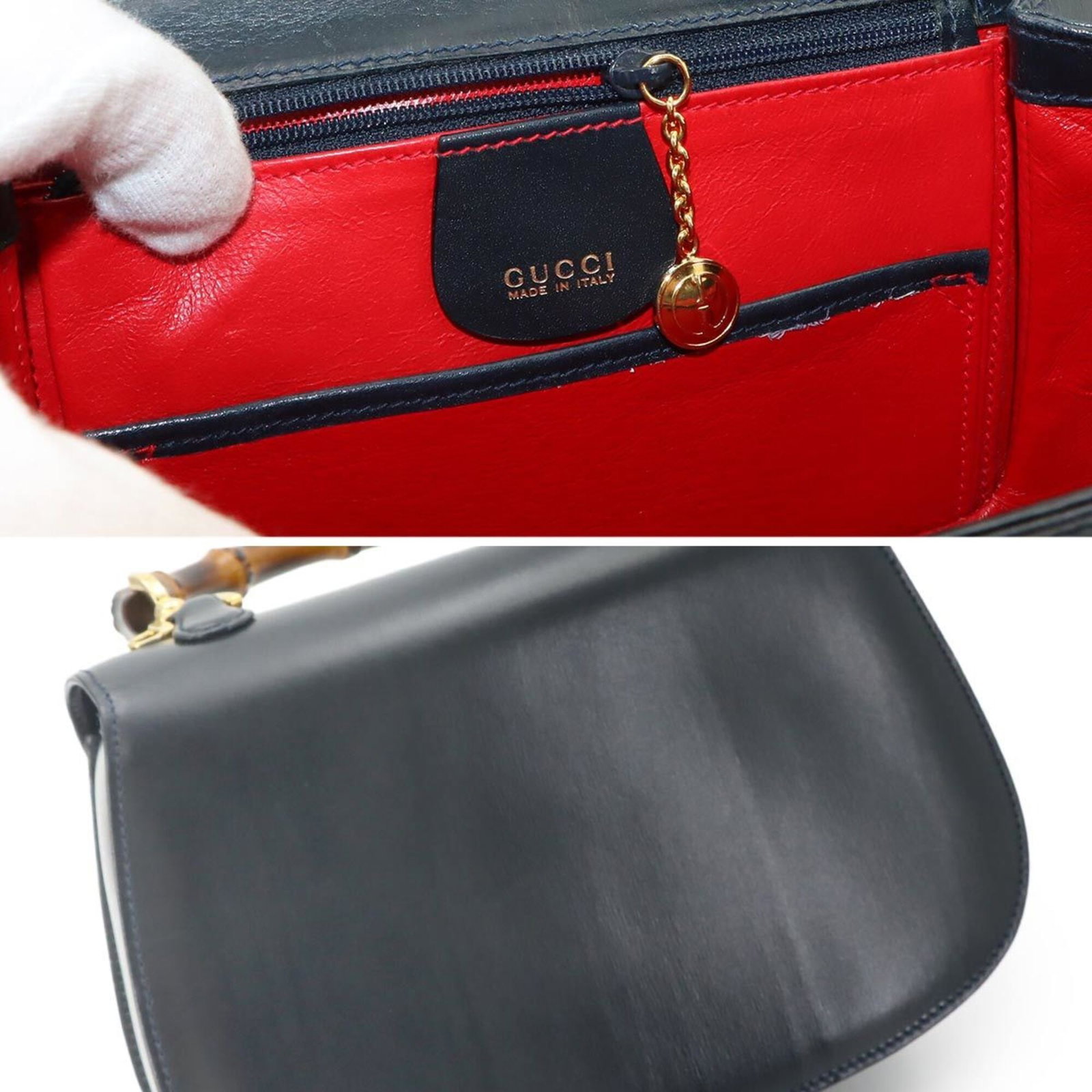 Handbag Leather Gucci - 7